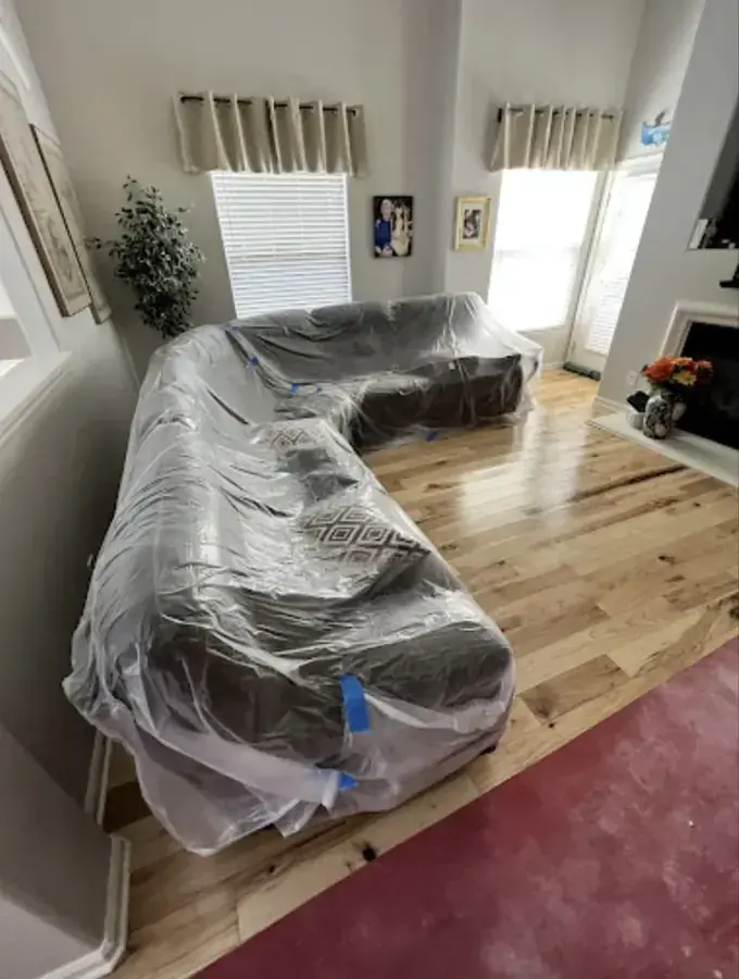 Burst pipe water damage being dried in a Chula Vista, CA home